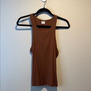 Aritzia Sunday Best Brown High Neck Tank Top